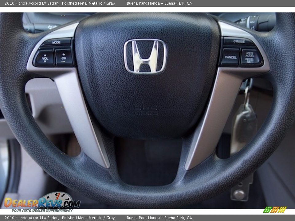 2010 Honda Accord LX Sedan Polished Metal Metallic / Gray Photo #11