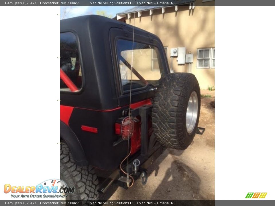 1979 Jeep CJ7 4x4 Firecracker Red / Black Photo #4