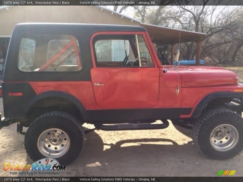 1979 Jeep CJ7 4x4 Firecracker Red / Black Photo #9