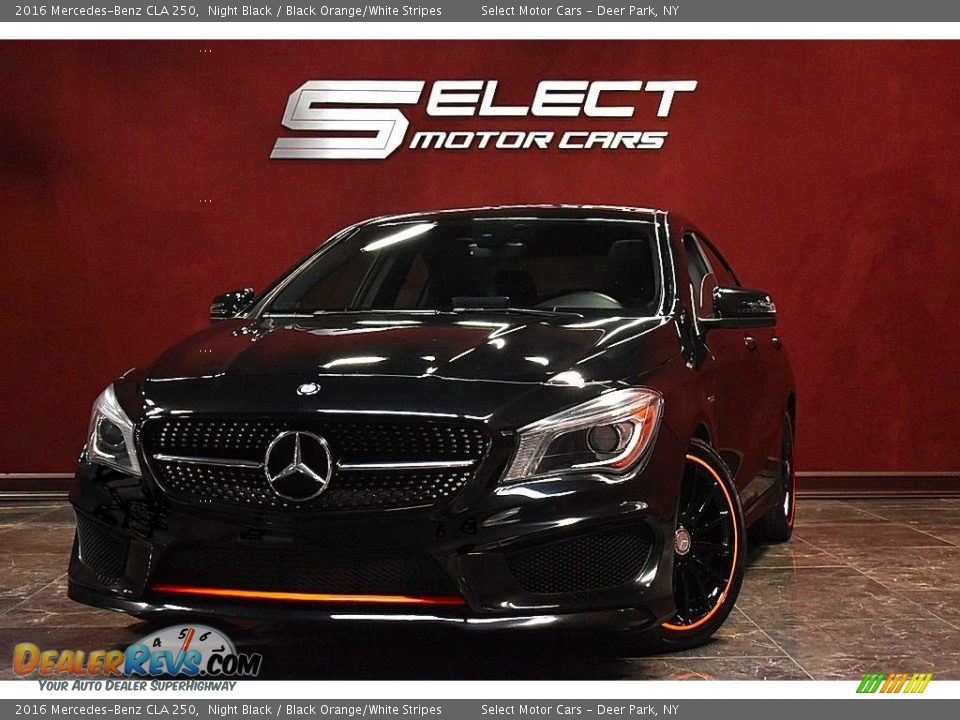 2016 Mercedes-Benz CLA 250 Night Black / Black Orange/White Stripes Photo #1