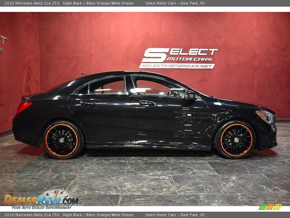 2016 Mercedes-Benz CLA 250 Night Black / Black Orange/White Stripes Photo #4