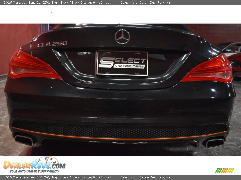 2016 Mercedes-Benz CLA 250 Night Black / Black Orange/White Stripes Photo #5