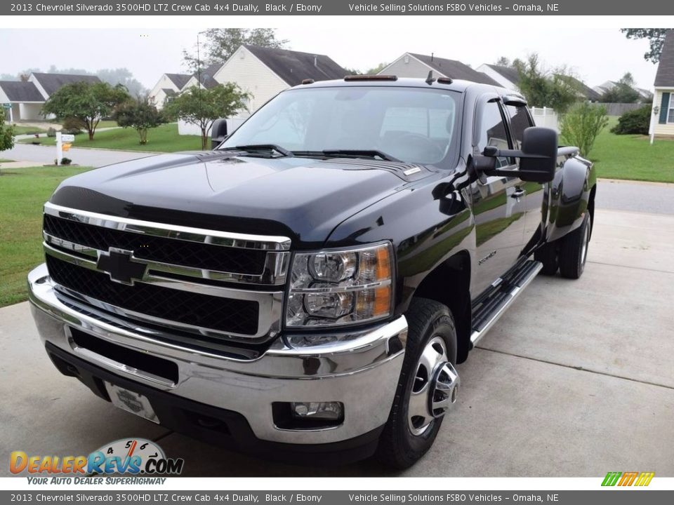 Front 3/4 View of 2013 Chevrolet Silverado 3500HD LTZ Crew Cab 4x4 Dually Photo #1