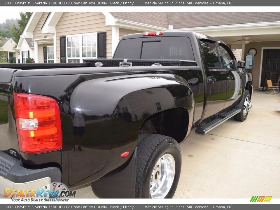 Black 2013 Chevrolet Silverado 3500HD LTZ Crew Cab 4x4 Dually Photo #2