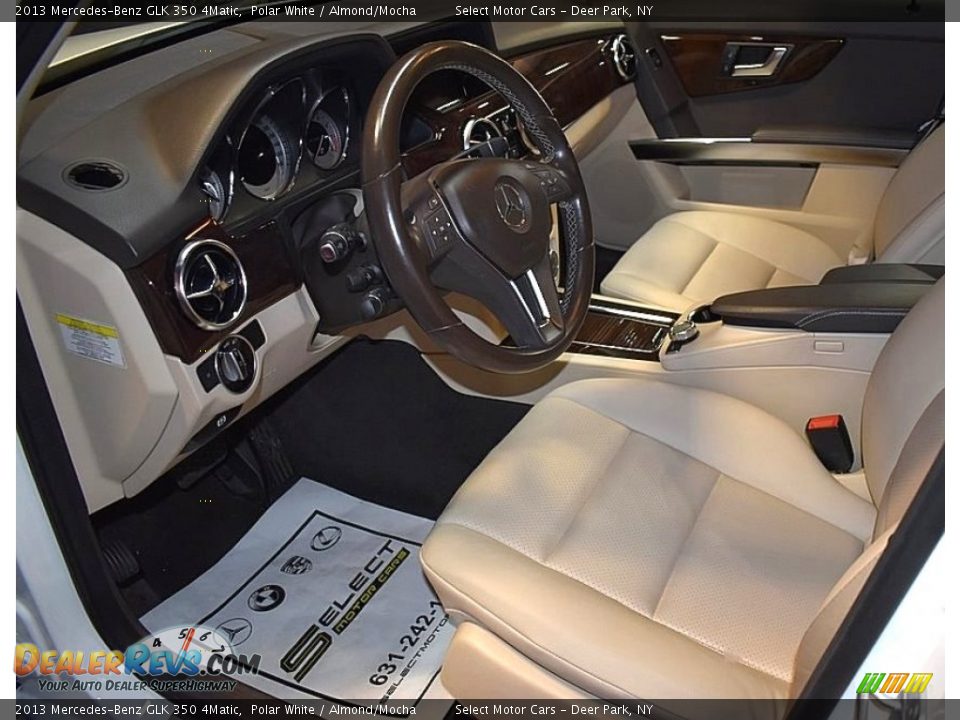 2013 Mercedes-Benz GLK 350 4Matic Polar White / Almond/Mocha Photo #11