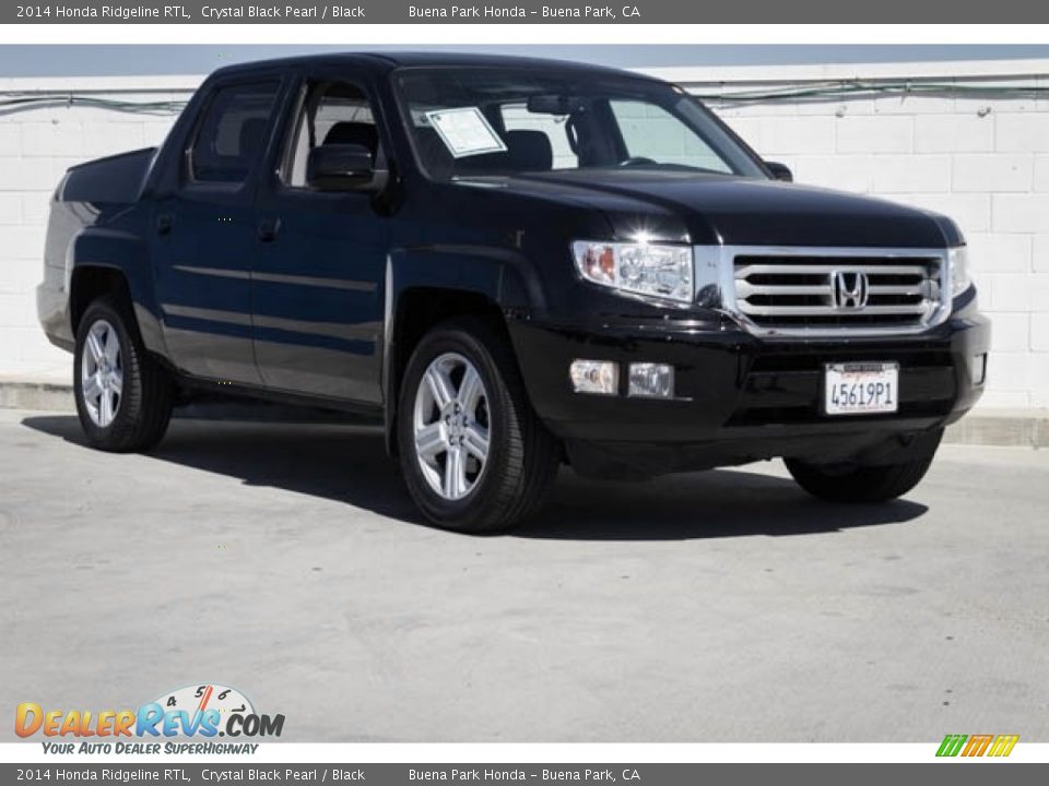 2014 Honda Ridgeline RTL Crystal Black Pearl / Black Photo #1