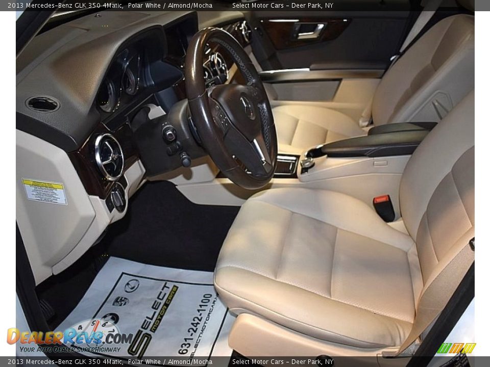 2013 Mercedes-Benz GLK 350 4Matic Polar White / Almond/Mocha Photo #12