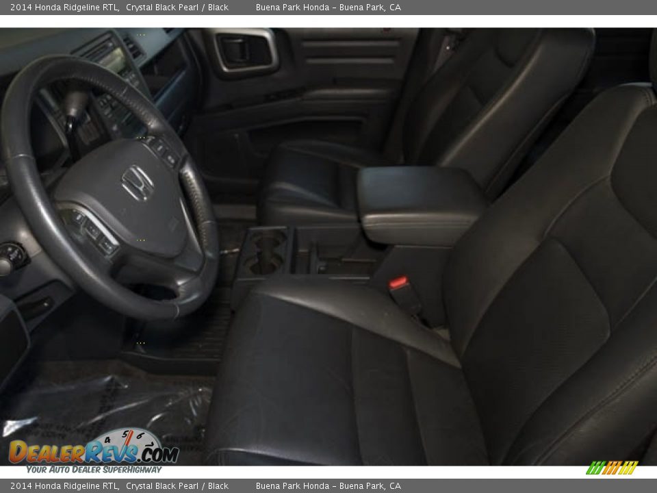 2014 Honda Ridgeline RTL Crystal Black Pearl / Black Photo #3