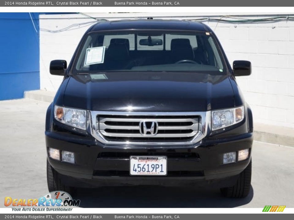 2014 Honda Ridgeline RTL Crystal Black Pearl / Black Photo #7