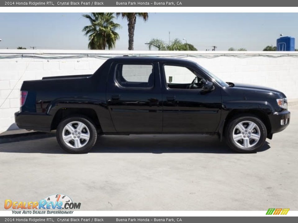 2014 Honda Ridgeline RTL Crystal Black Pearl / Black Photo #8