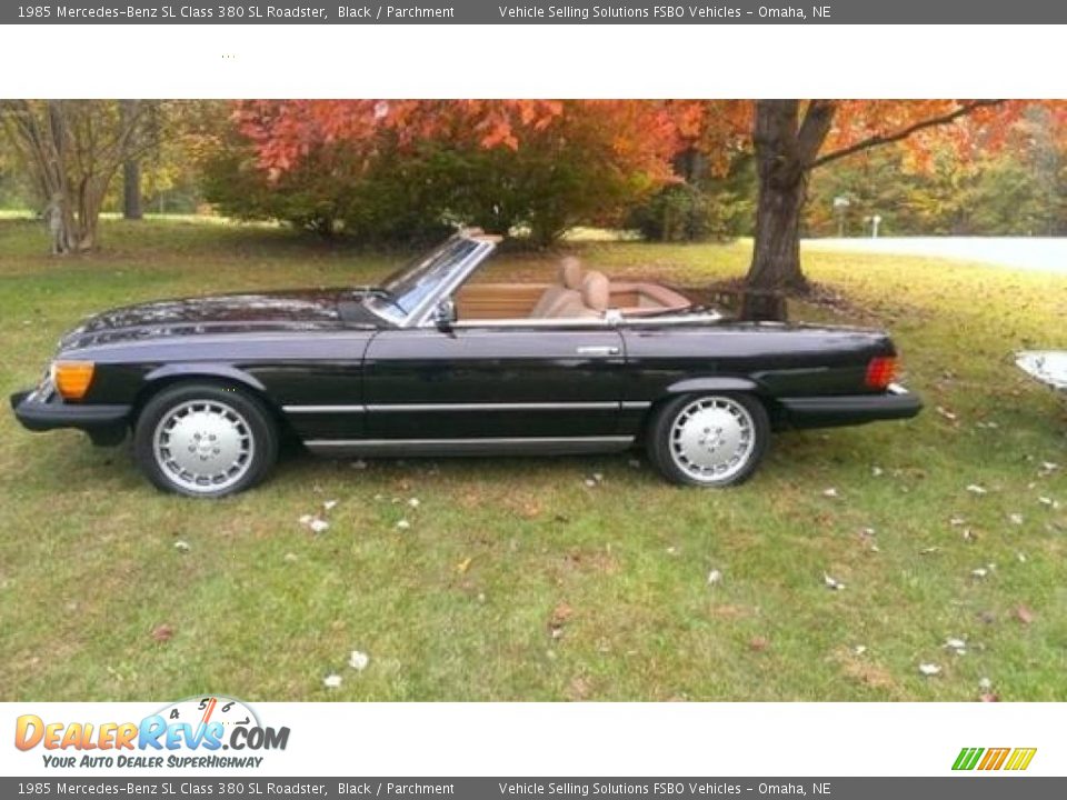 Black 1985 Mercedes-Benz SL Class 380 SL Roadster Photo #3