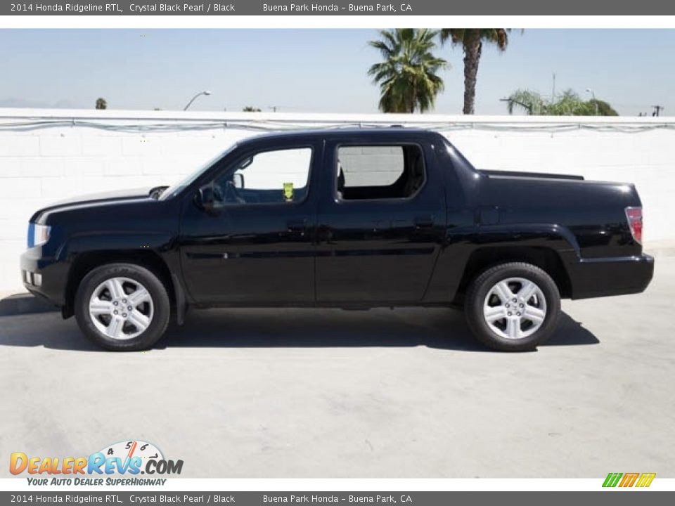 2014 Honda Ridgeline RTL Crystal Black Pearl / Black Photo #11