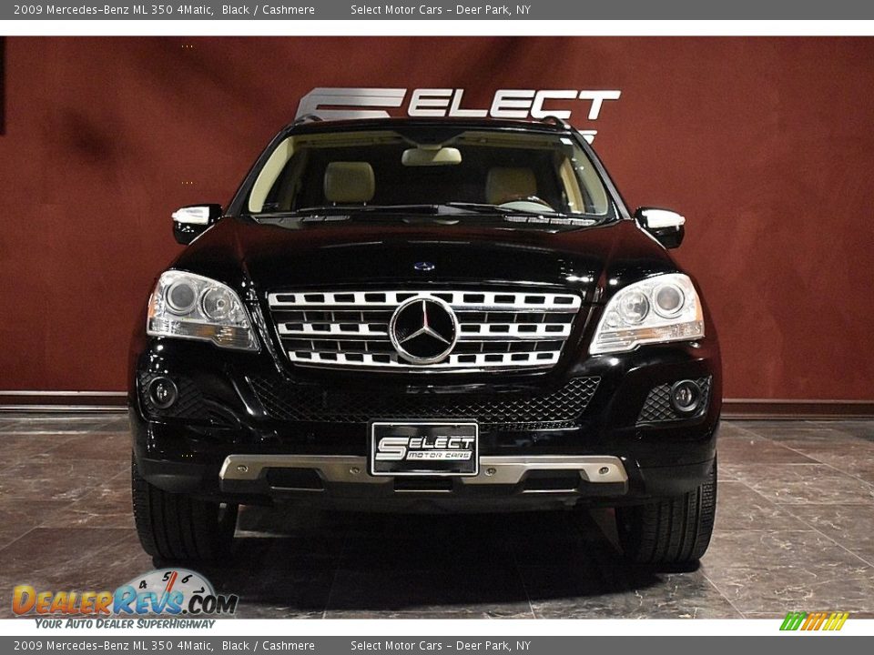 2009 Mercedes-Benz ML 350 4Matic Black / Cashmere Photo #2