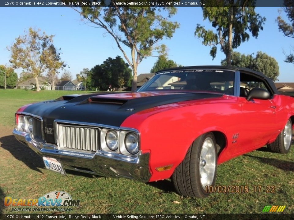 1970 Oldsmobile 442 Convertible Rallye Red / Black Photo #1