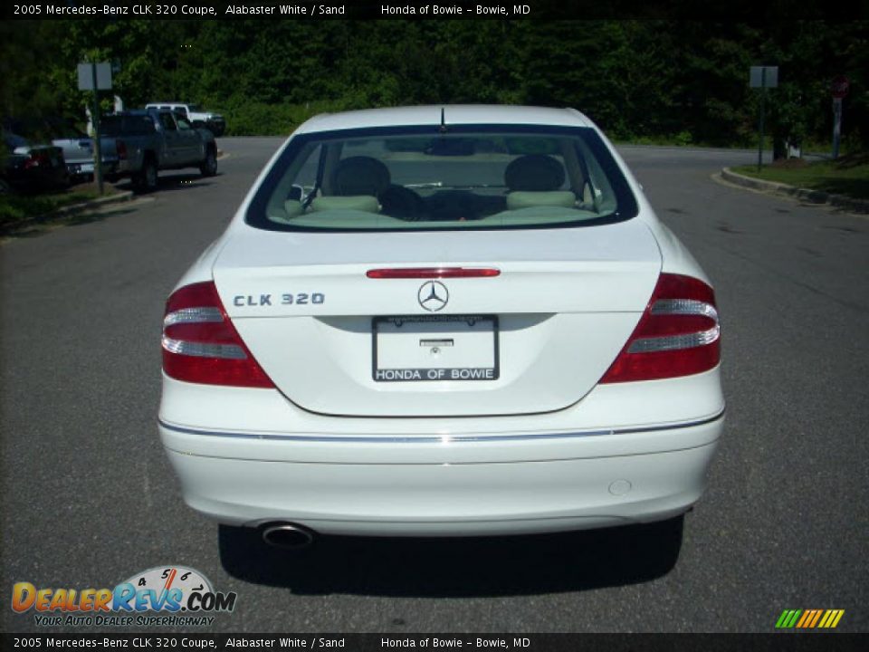 2005 Mercedes-Benz CLK 320 Coupe Alabaster White / Sand Photo #4