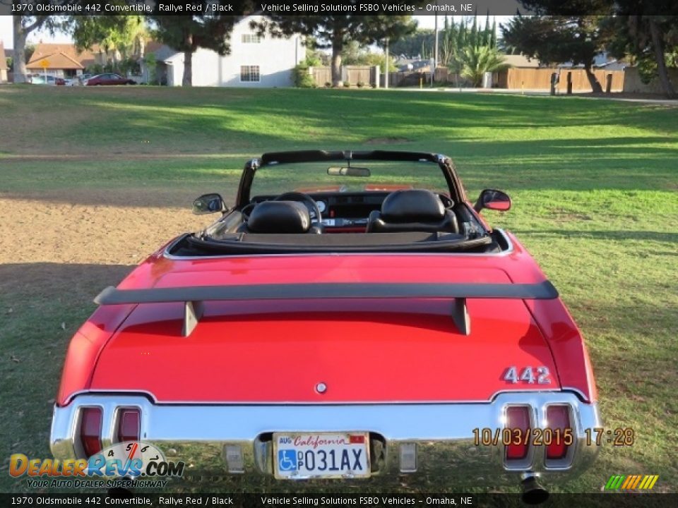 1970 Oldsmobile 442 Convertible Rallye Red / Black Photo #3