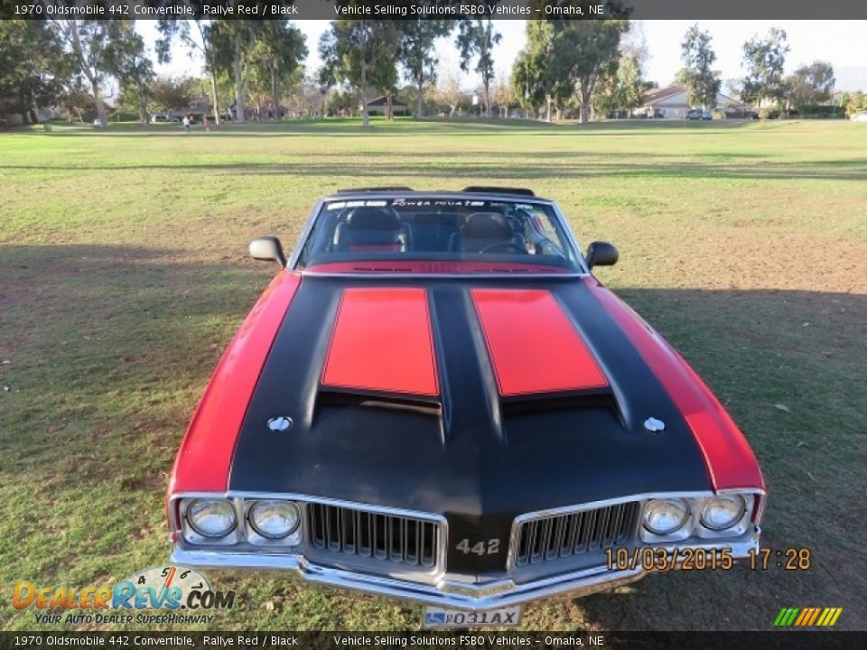 1970 Oldsmobile 442 Convertible Rallye Red / Black Photo #7