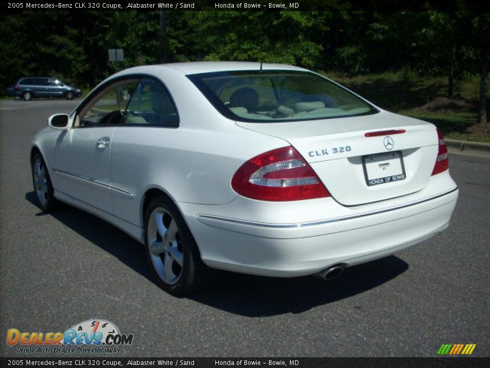 2005 Mercedes-Benz CLK 320 Coupe Alabaster White / Sand Photo #5