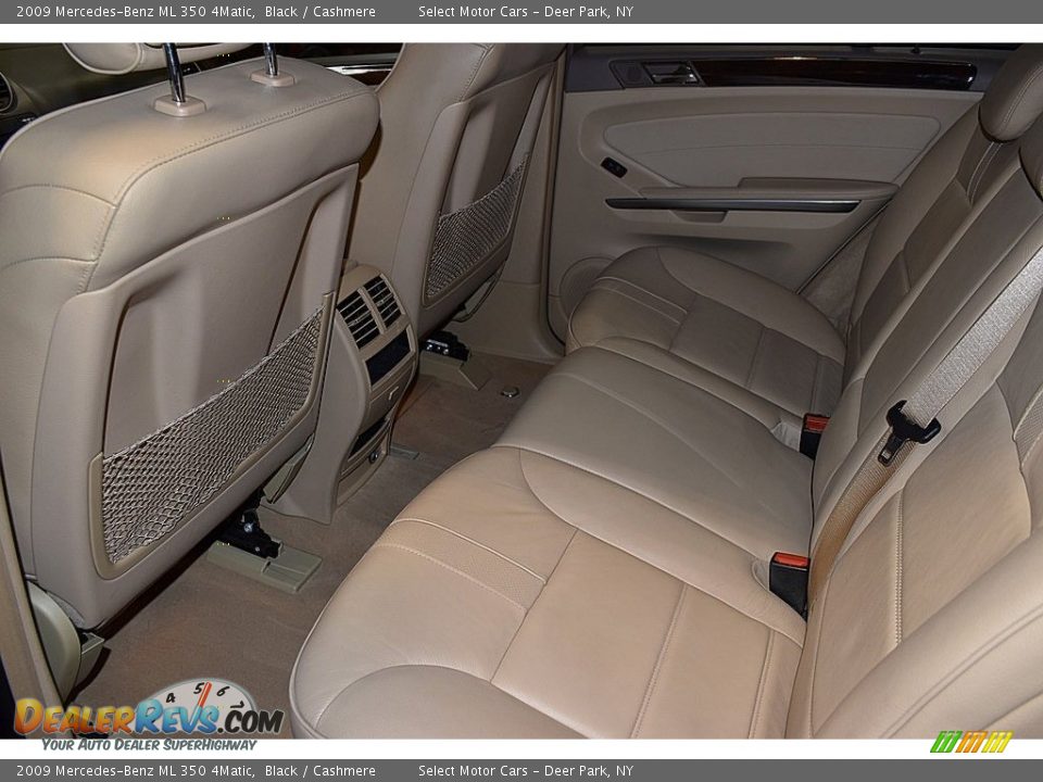 2009 Mercedes-Benz ML 350 4Matic Black / Cashmere Photo #16