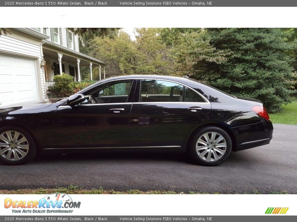 2015 Mercedes-Benz S 550 4Matic Sedan Black / Black Photo #3