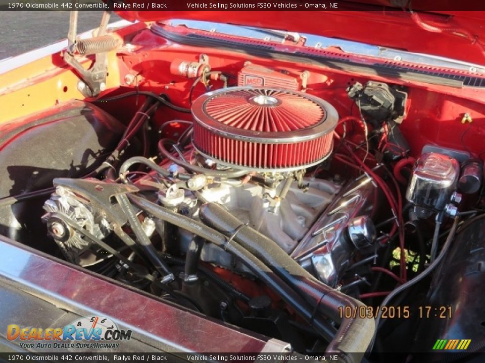 1970 Oldsmobile 442 Convertible Rallye Red / Black Photo #10