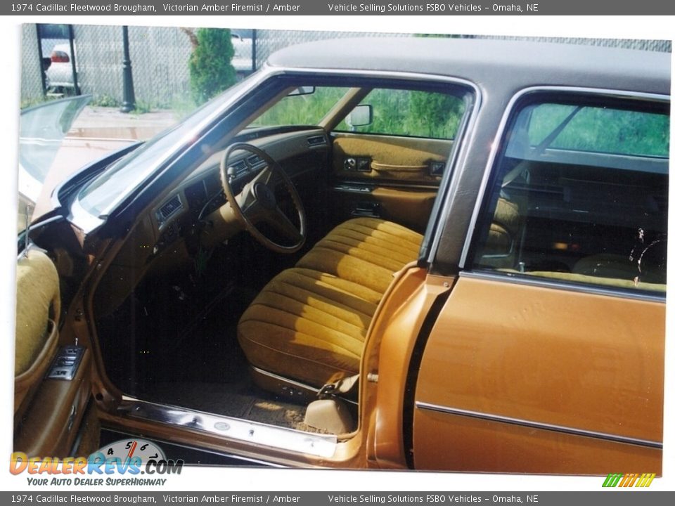Amber Interior - 1974 Cadillac Fleetwood Brougham Photo #3