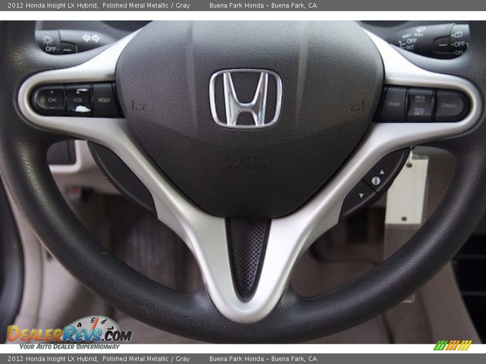 2012 Honda Insight LX Hybrid Steering Wheel Photo #11
