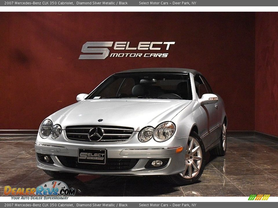 2007 Mercedes-Benz CLK 350 Cabriolet Diamond Silver Metallic / Black Photo #1