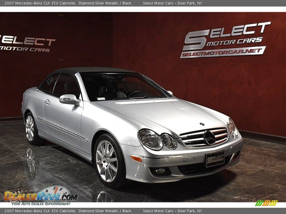 2007 Mercedes-Benz CLK 350 Cabriolet Diamond Silver Metallic / Black Photo #4