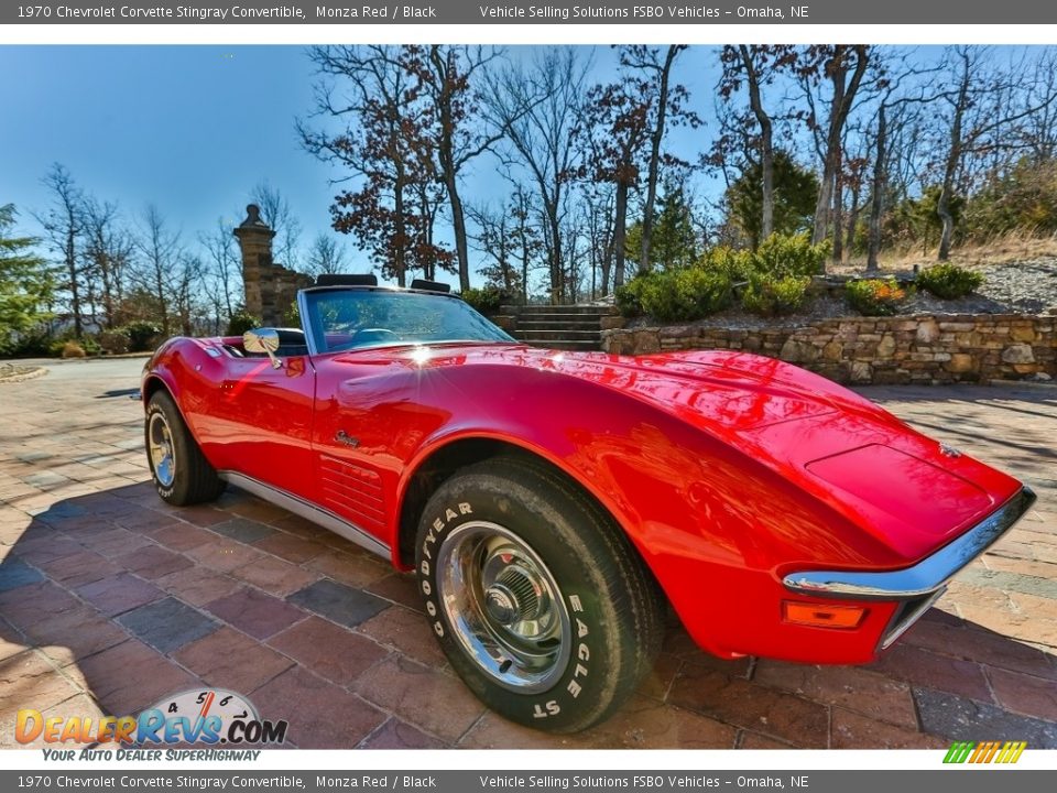 1970 Chevrolet Corvette Stingray Convertible Monza Red / Black Photo #1