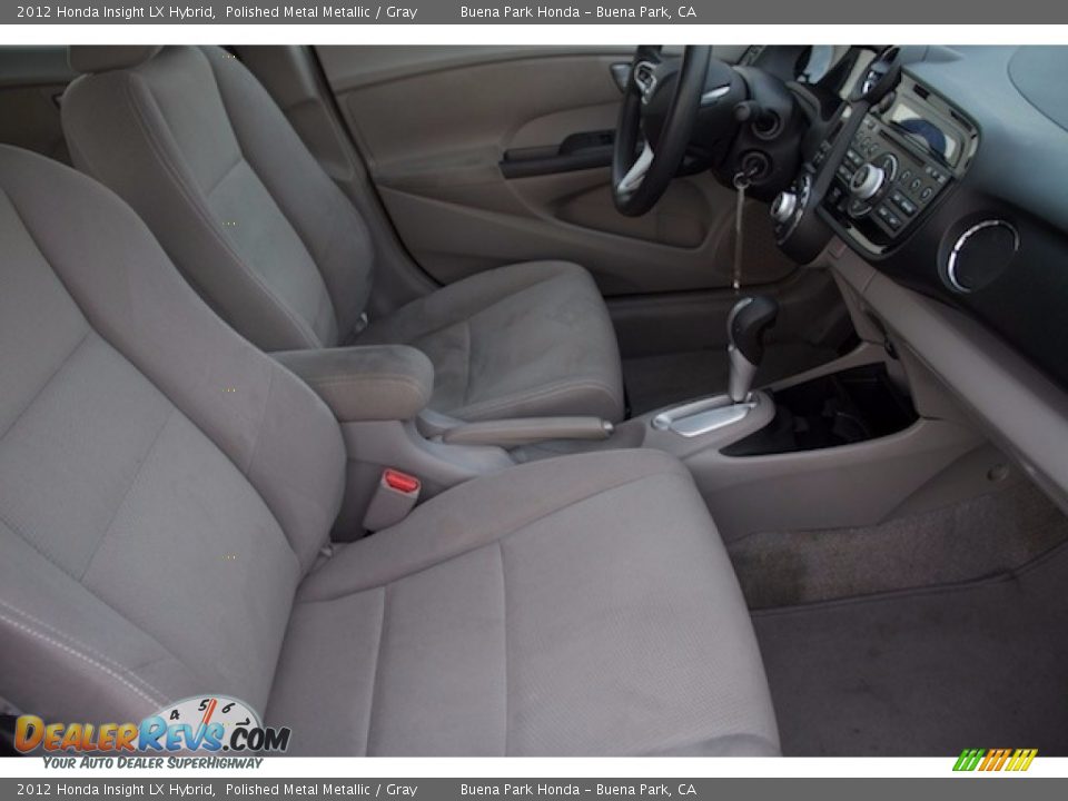 2012 Honda Insight LX Hybrid Polished Metal Metallic / Gray Photo #17