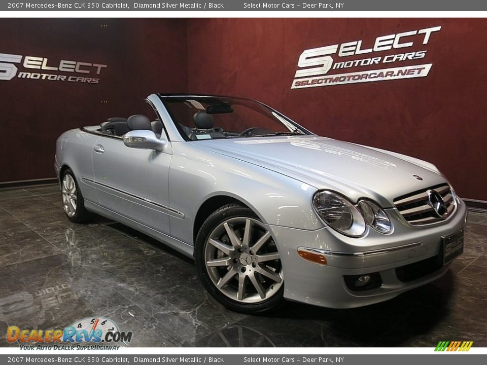 2007 Mercedes-Benz CLK 350 Cabriolet Diamond Silver Metallic / Black Photo #8