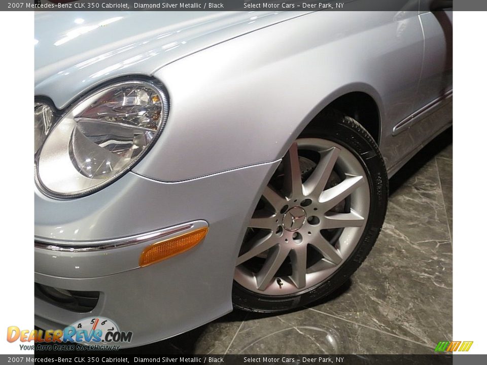 2007 Mercedes-Benz CLK 350 Cabriolet Diamond Silver Metallic / Black Photo #10