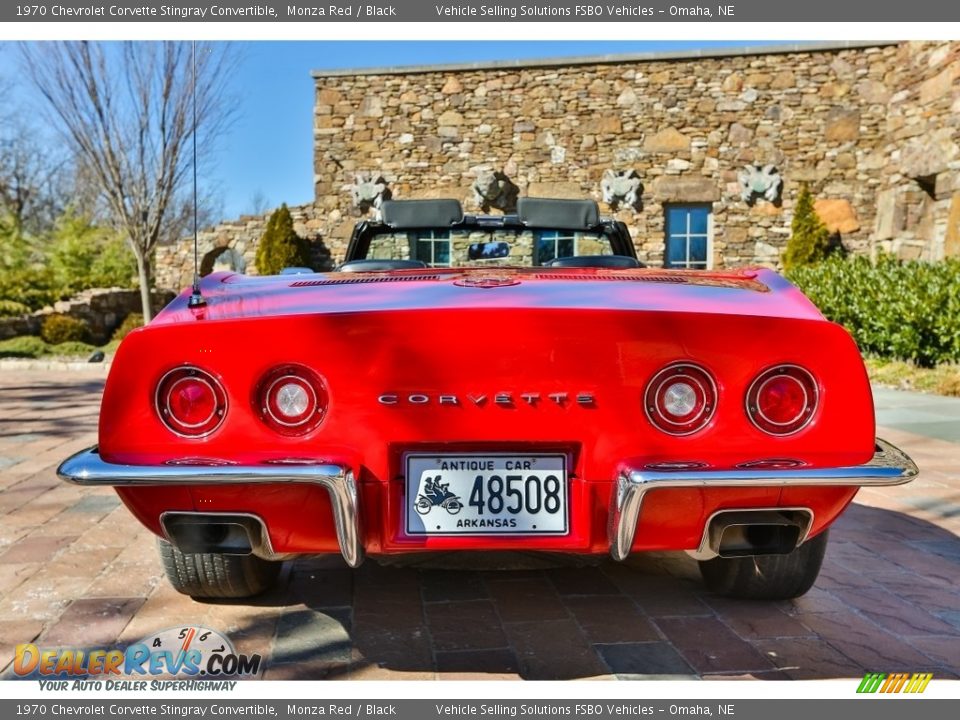 1970 Chevrolet Corvette Stingray Convertible Monza Red / Black Photo #5