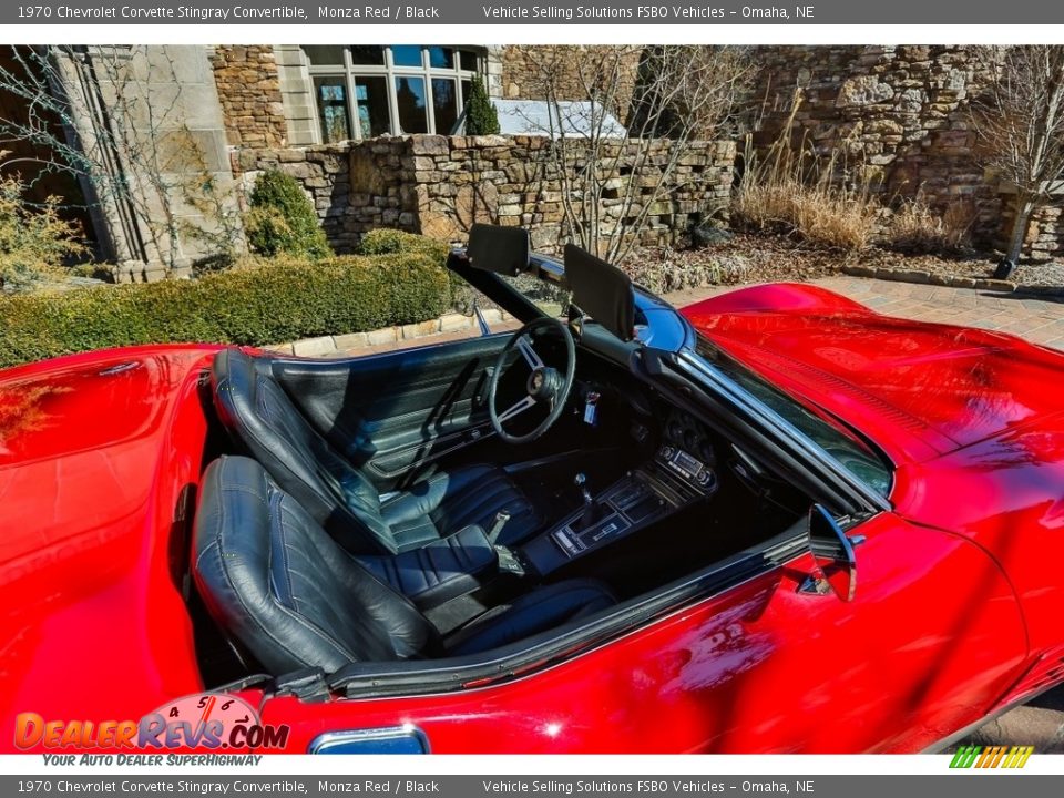 1970 Chevrolet Corvette Stingray Convertible Monza Red / Black Photo #8