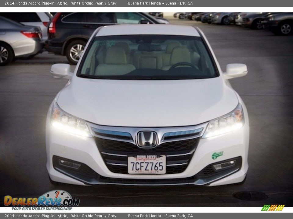 2014 Honda Accord Plug-In Hybrid White Orchid Pearl / Gray Photo #6