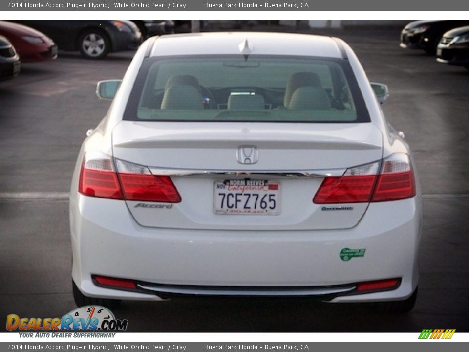 2014 Honda Accord Plug-In Hybrid White Orchid Pearl / Gray Photo #9