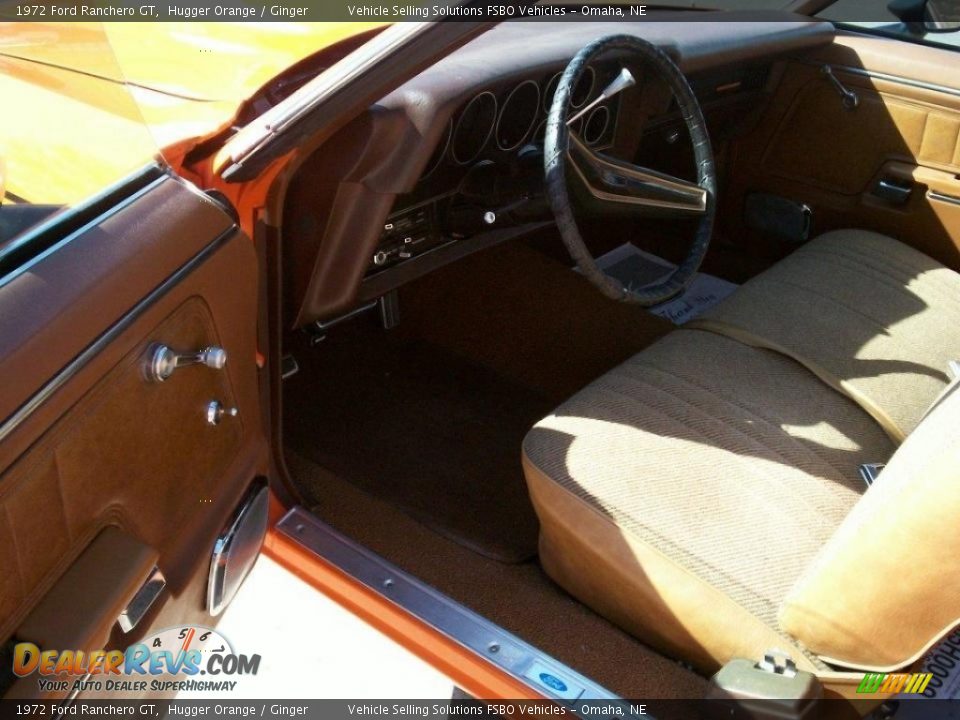Ginger Interior - 1972 Ford Ranchero GT Photo #8