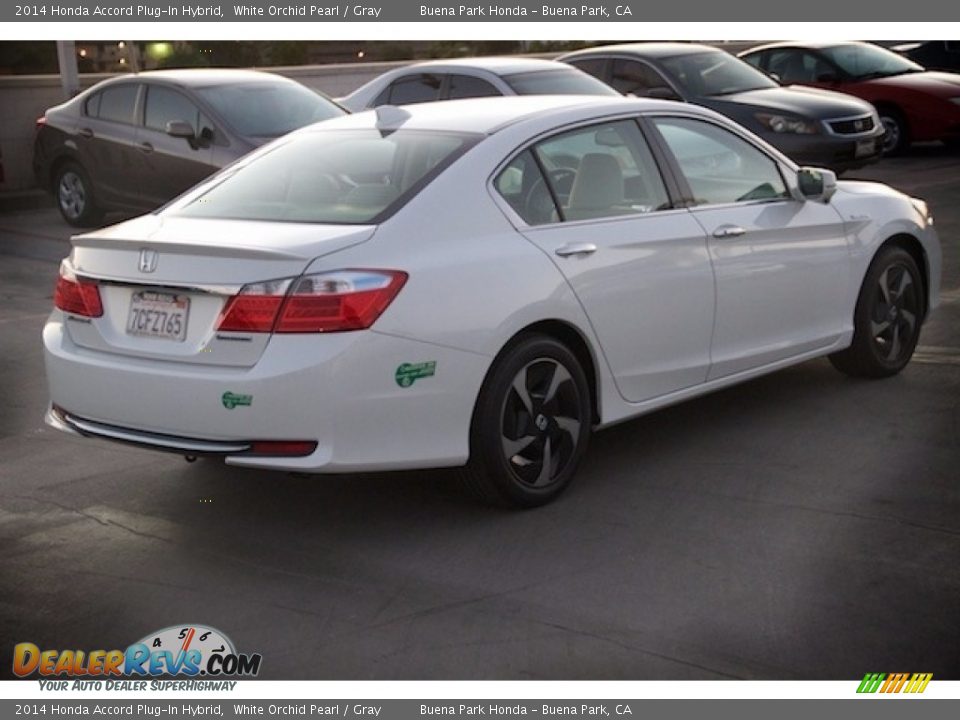 2014 Honda Accord Plug-In Hybrid White Orchid Pearl / Gray Photo #10