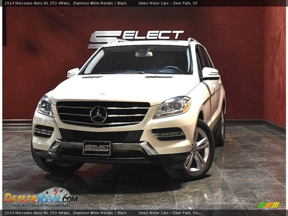 2014 Mercedes-Benz ML 350 4Matic Diamond White Metallic / Black Photo #1