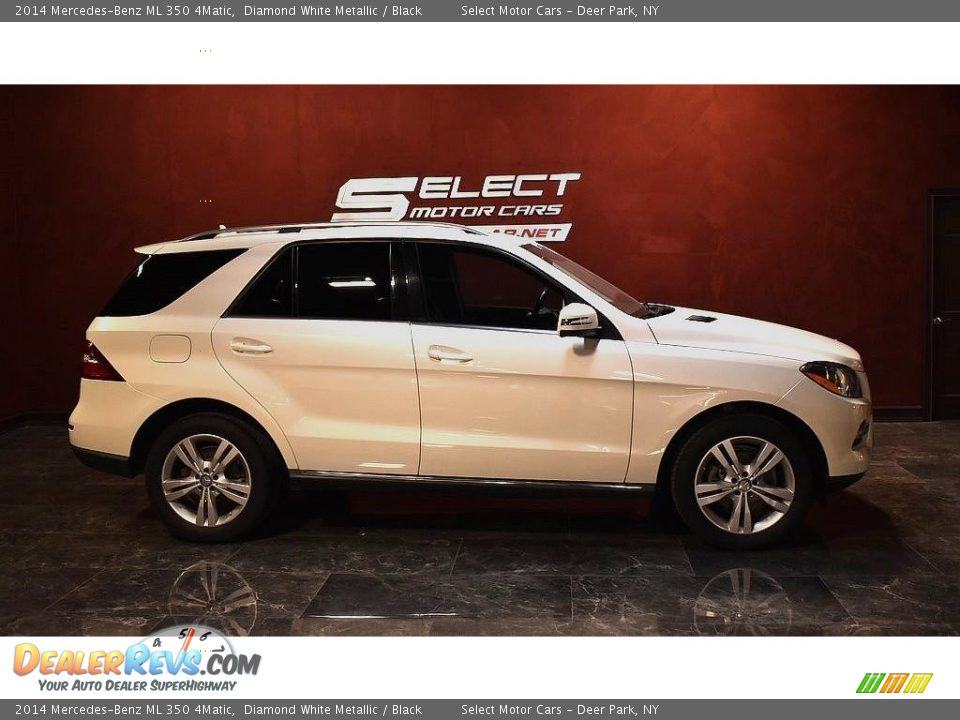 2014 Mercedes-Benz ML 350 4Matic Diamond White Metallic / Black Photo #4