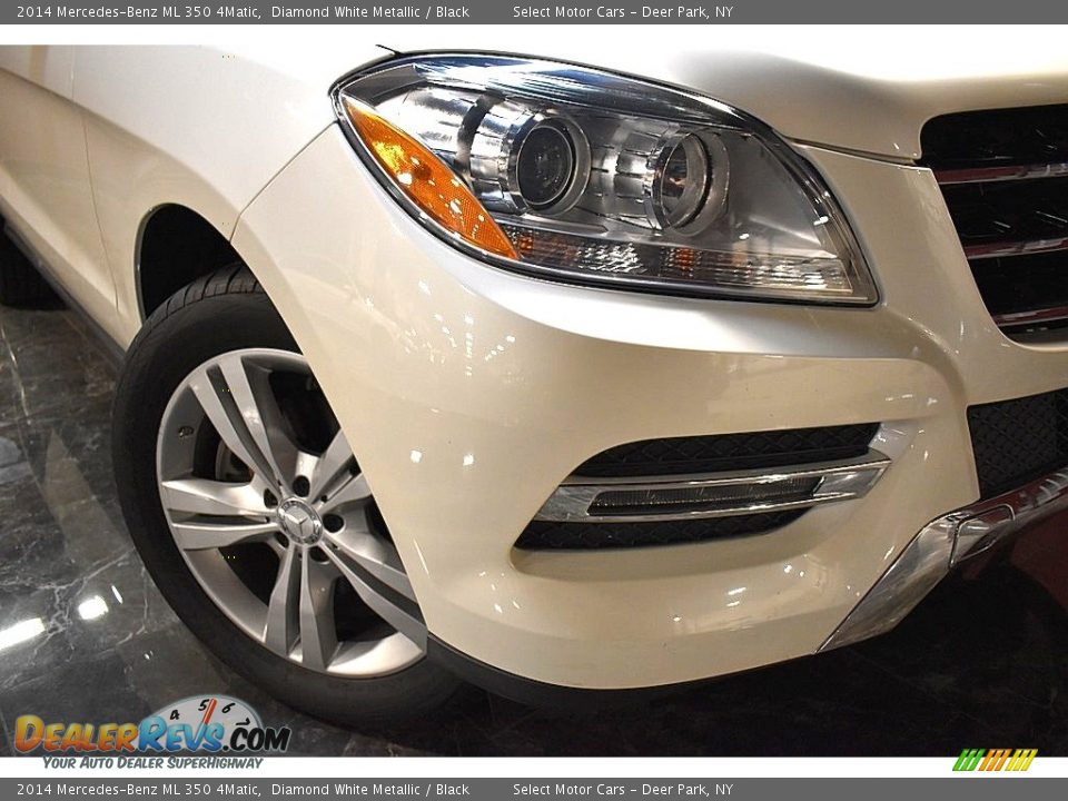 2014 Mercedes-Benz ML 350 4Matic Diamond White Metallic / Black Photo #8