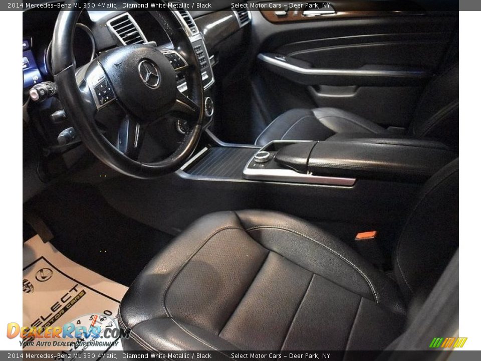 2014 Mercedes-Benz ML 350 4Matic Diamond White Metallic / Black Photo #12