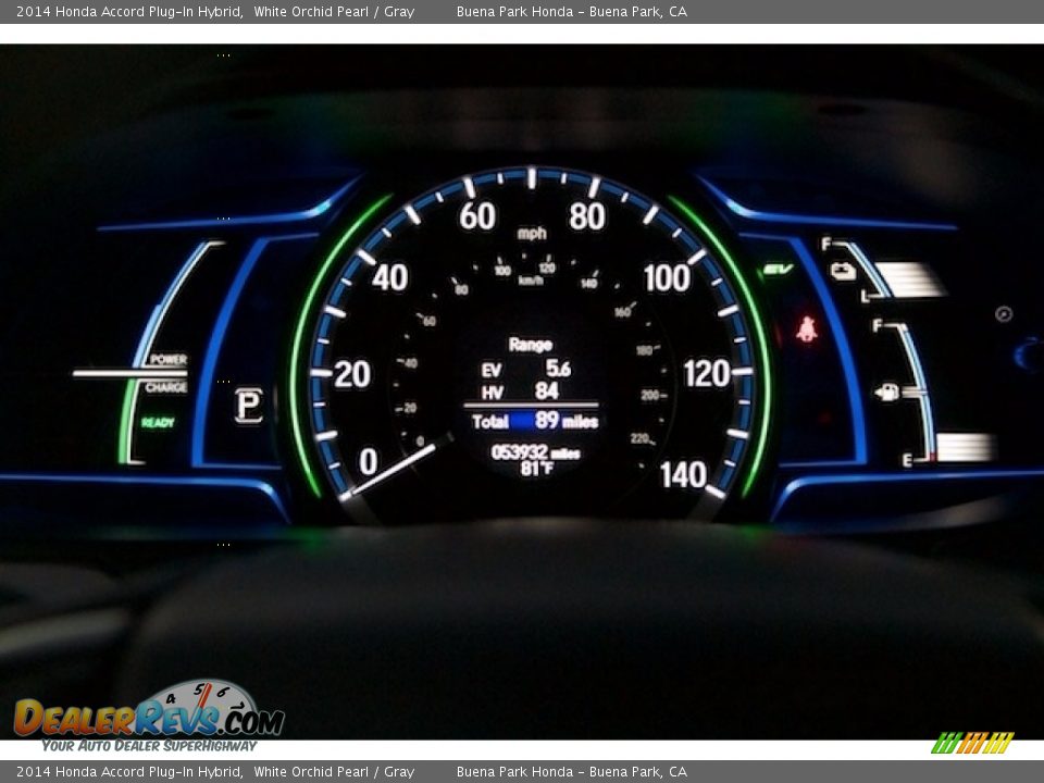 2014 Honda Accord Plug-In Hybrid Gauges Photo #23