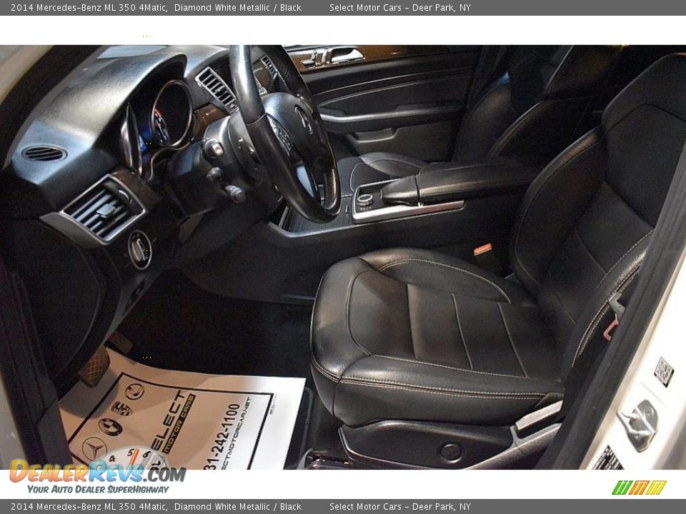 2014 Mercedes-Benz ML 350 4Matic Diamond White Metallic / Black Photo #13