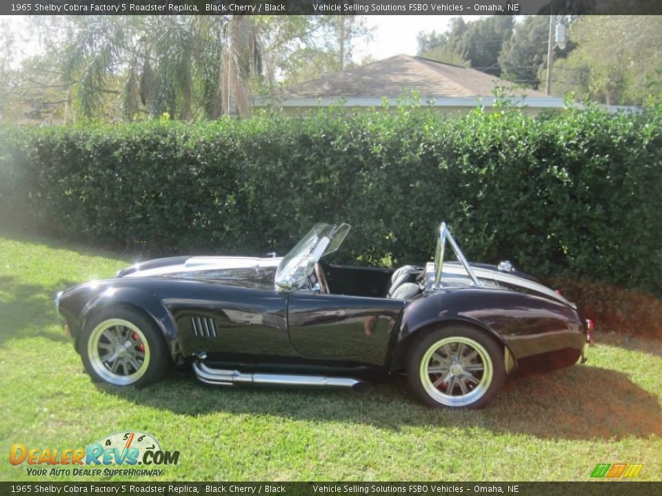 1965 Shelby Cobra Factory 5 Roadster Replica Black Cherry / Black Photo #3