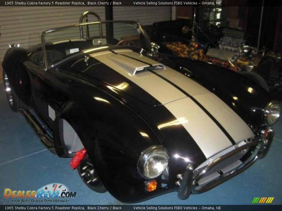 1965 Shelby Cobra Factory 5 Roadster Replica Black Cherry / Black Photo #5