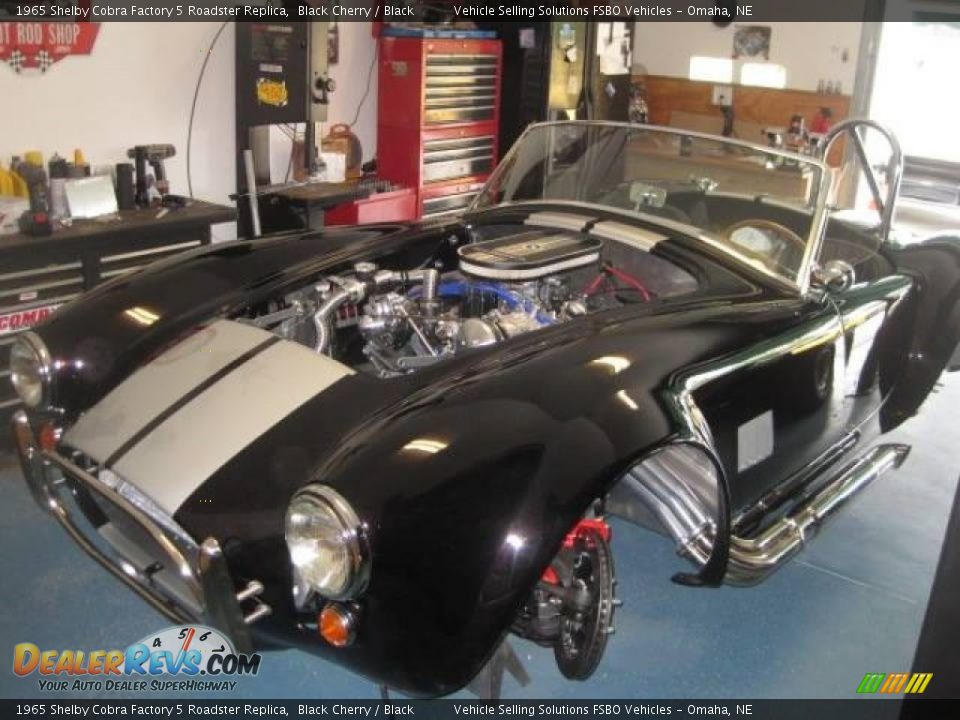 1965 Shelby Cobra Factory 5 Roadster Replica Black Cherry / Black Photo #6
