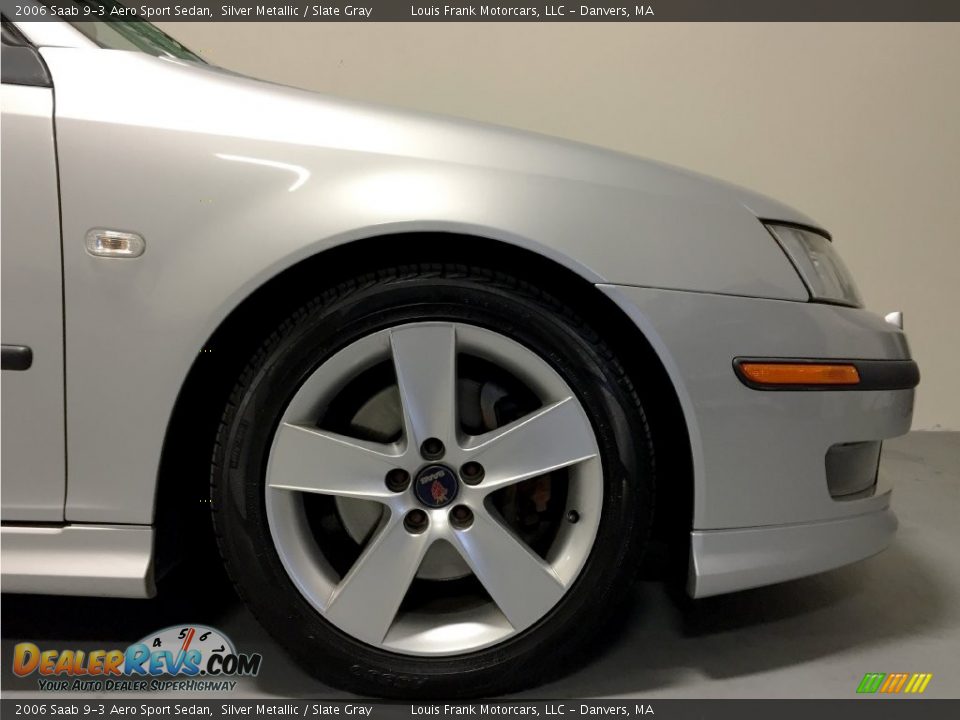 2006 Saab 9-3 Aero Sport Sedan Silver Metallic / Slate Gray Photo #31