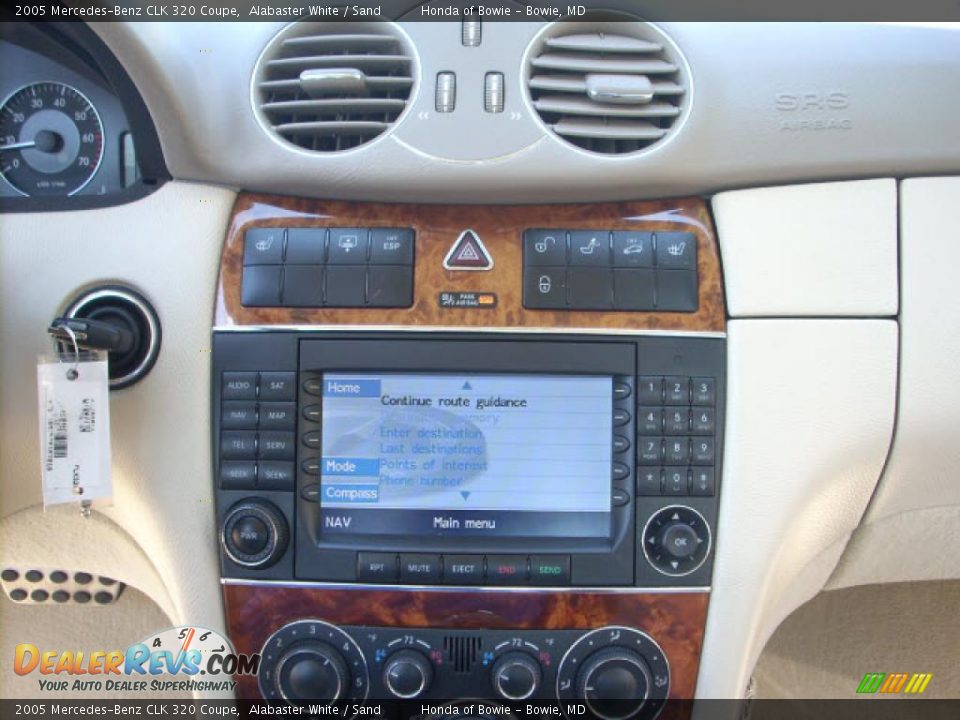 2005 Mercedes-Benz CLK 320 Coupe Alabaster White / Sand Photo #13